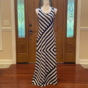 Black and White striped maxi dress